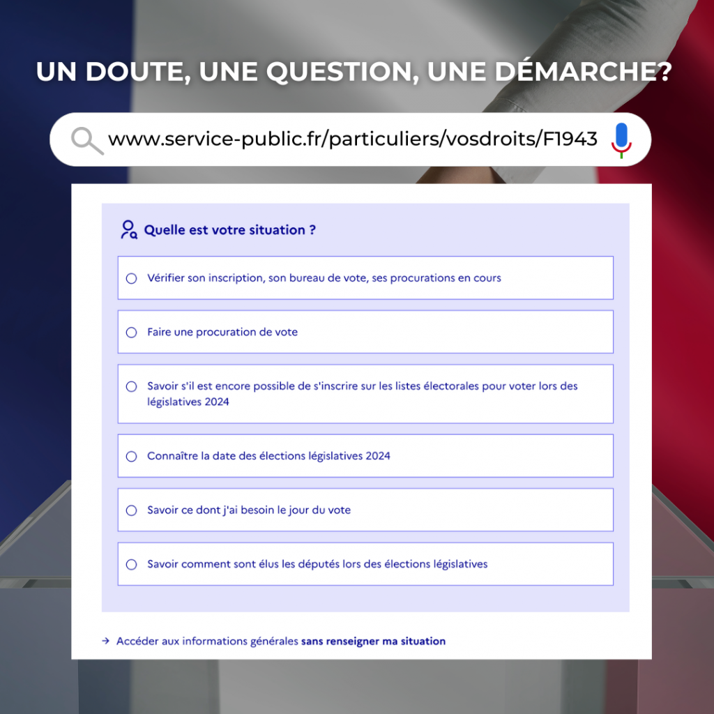 élections législatives vos droits république francaise service public locquirec